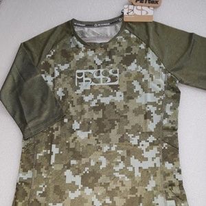 IXS Vibe 8.2 Cycling Jersey, Olive Camo, Sm (36)